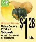 Super Saver Bates county produce squash offer