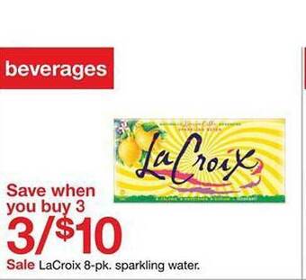 Target Lacroix sparkling water offer