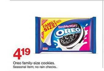 Target Oreo family-size cookies offer