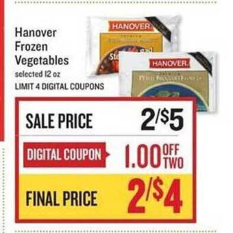 Lowes Foods Hanover frozen vegetables offer