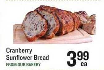Lowes Foods Cranberry sunflower bread offer