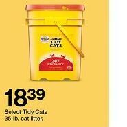 Target Tidy cats cat litter offer