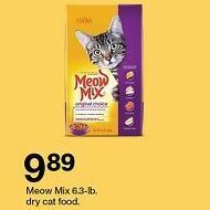 Target Meow dry cat food offer