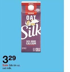 Target Silk oat milk offer