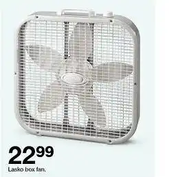 Target Lasko box fan offer