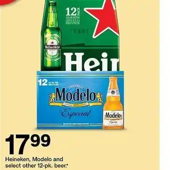 Target Heineken or modelo beer 12er-pack offer
