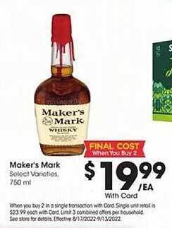 Ralphs Maker's mark offer