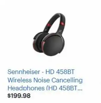 Best Buy Sennheiser - HD 458BT Wireless Noise Cancelling Headphones (HD 458BT... offer