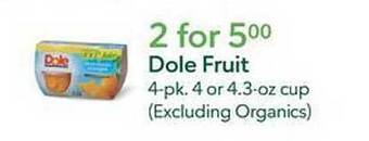 Publix Dole fruit offer
