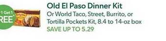 Publix Old el paso dinner kit offer