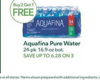 Publix Aquafina pure water offer