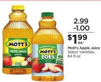 Food 4 Less Mott's apple juice offer