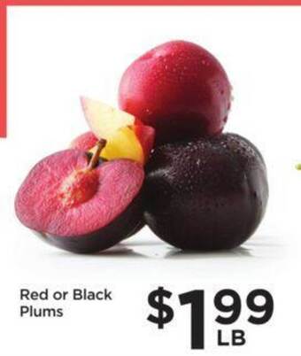 Food 4 Less Red or black plums offer