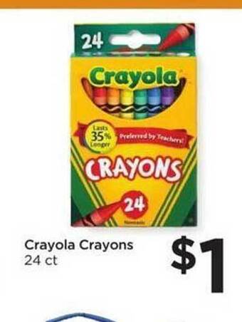 Food 4 Less Crayola crayons offer