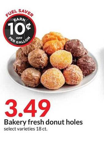 Hy-Vee Bakery fresh donut holes offer