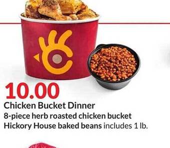 Hy-Vee Chicken bucket dinner offer