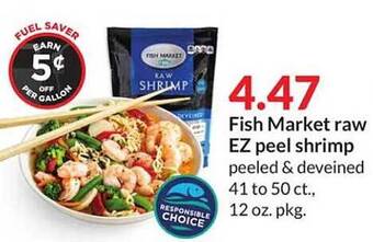 Hy-Vee Fish market raw ez peel shrimp offer