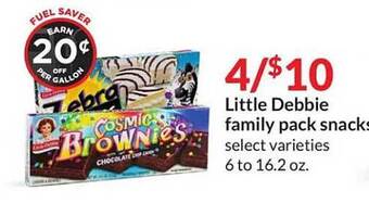 Hy-Vee Little debbie family pack snacks offer