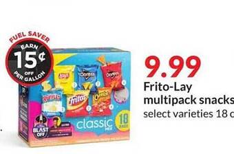 Hy-Vee Fritolay multipack snacks offer
