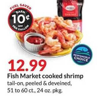 Hy-Vee Fish market cooked shrimp offer