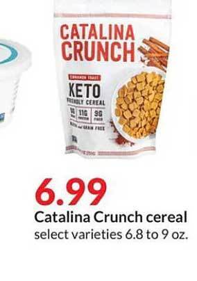 Hy-Vee Catalina crunch cereal offer