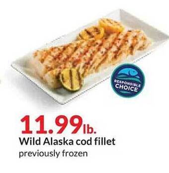 Hy-Vee Wild alaska cod fillet offer