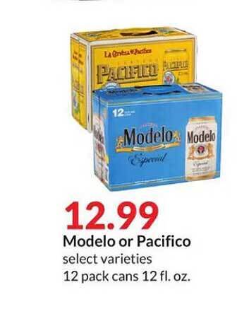 Hy-Vee Modelo or pacifico offer
