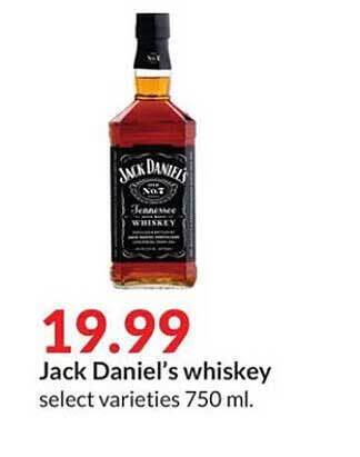 Hy-Vee Jack daniel's whiskey offer