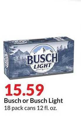 Hy-Vee Busch or busch light offer
