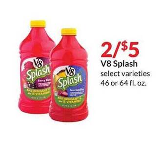 Hy-Vee V8 splash select varieties offer