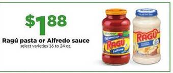 Hy-Vee Ragú pasta or alfredo sauce offer