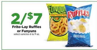 Hy-Vee Frito-lay ruffles or funyuns offer