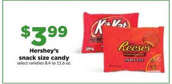 Hy-Vee Hershey's snack size candy offer