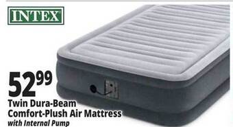 Ocean State Job Lot Intex twin dura-beam comfort-plush air mattress offer