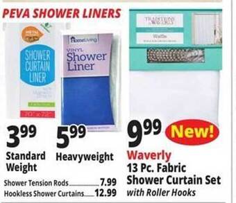 Ocean State Job Lot Peva shower liners offer
