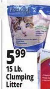 Ocean State Job Lot 15 lb. clumping litter offer