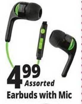 Ocean State Job Lot Earbuds with mic offer