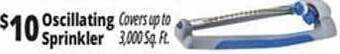 Ocean State Job Lot Oscillating sprinkler offer