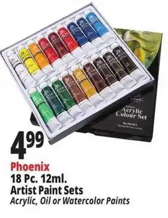 Ocean State Job Lot Phoenix 18 pc. 12ml. artist paint sets offer