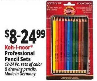 Ocean State Job Lot Koh-i-noor professional pencil sets offer