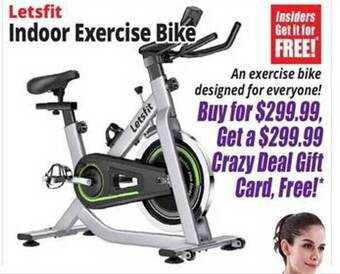 Ocean State Job Lot Letsfit indoor exercise bike offer