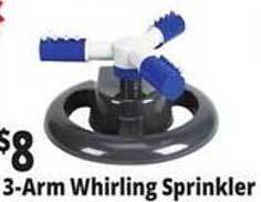 Ocean State Job Lot 3-arm whirling sprinkler offer