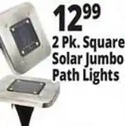 Ocean State Job Lot 2 pk. square solar jumbo path lights offer