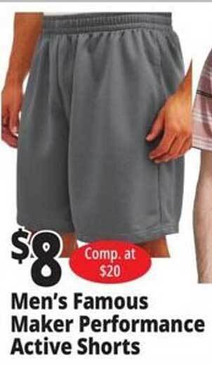 Ocean State Job Lot Men's famous maker performance active shorts offer