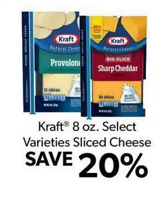 Commissary Kraft 8 Oz. Select Varieties Sliced Cheese offer