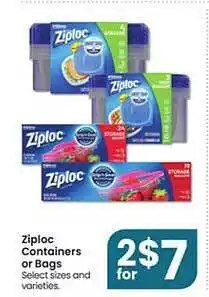 Ziploc containers or bags