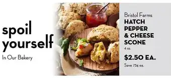 Bristol Farms Hatch pepper & cheese scone offer