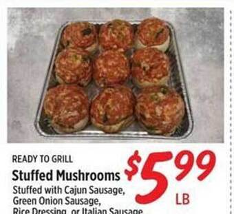 Rouses Stuffed mushrooms offer