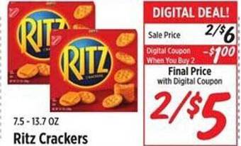 Rouses Ritz crackers offer