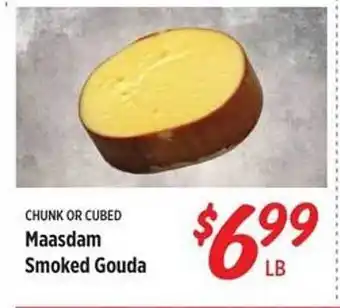 Rouses Maasdam smoked gouda offer